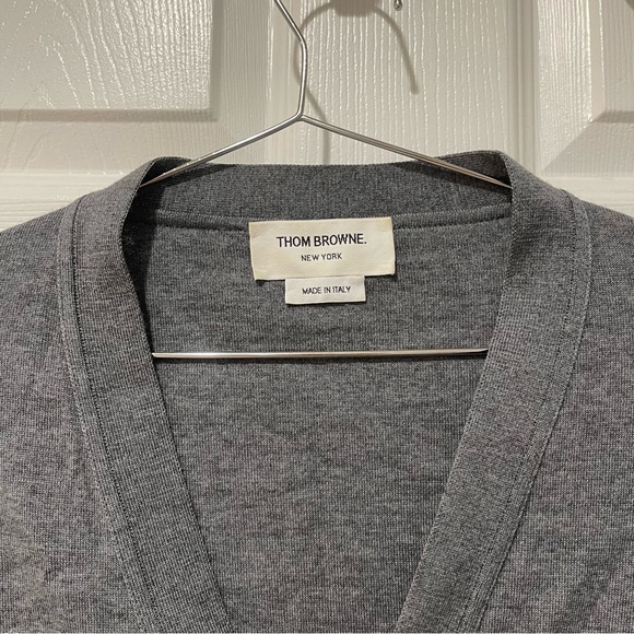 THOM BROWNE Intarsia Dog Cardigan - Picture 3 of 6